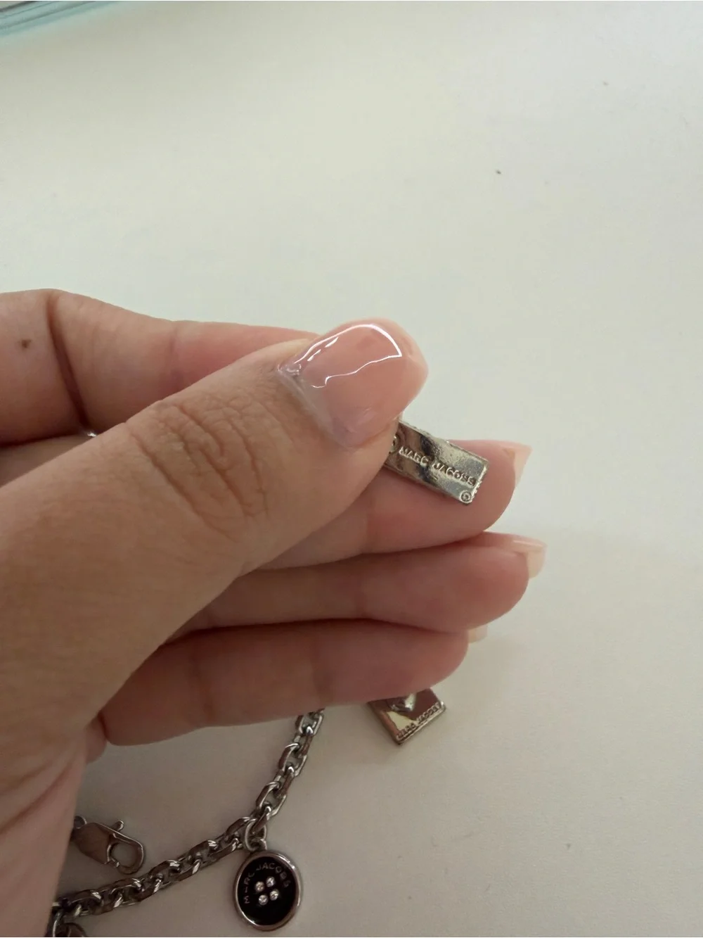 Marc Jacobs Silver-Tone Key & Lock Charm Bracelet